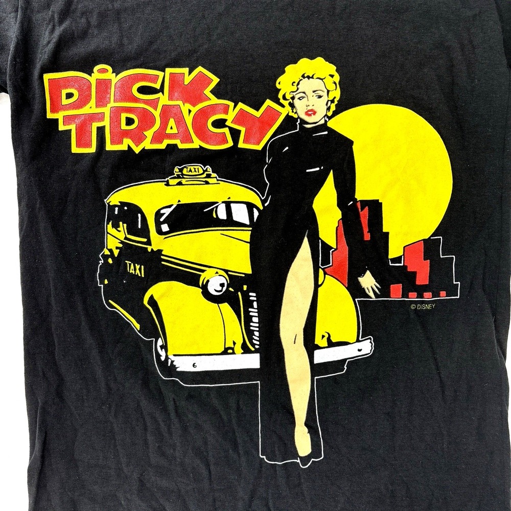 Vintage Madonna Dick Tracy Disney Shirt sz M Movie Tee NEVER WASHED Single Stich